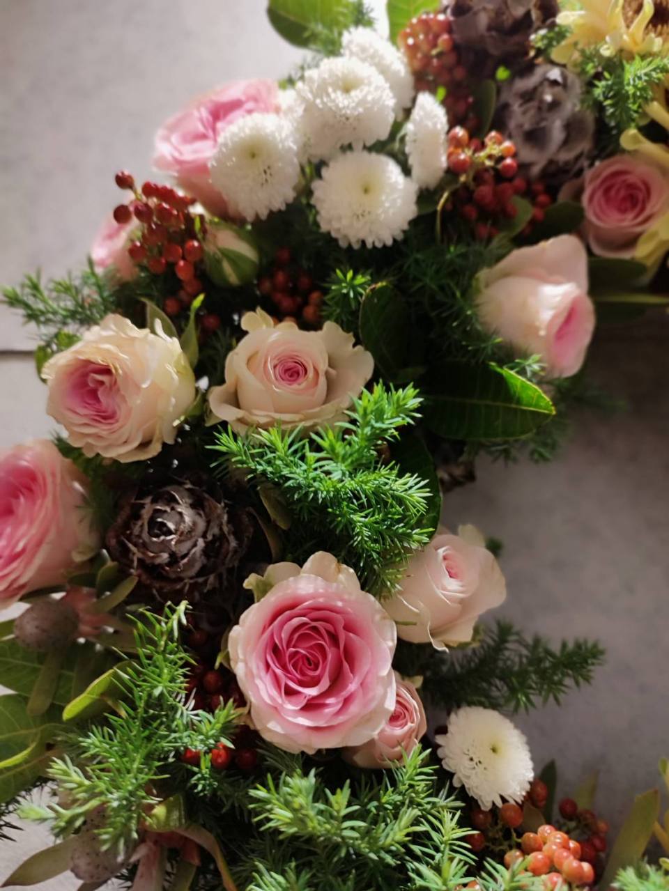 鮮花聖誕圈-實拍圖片