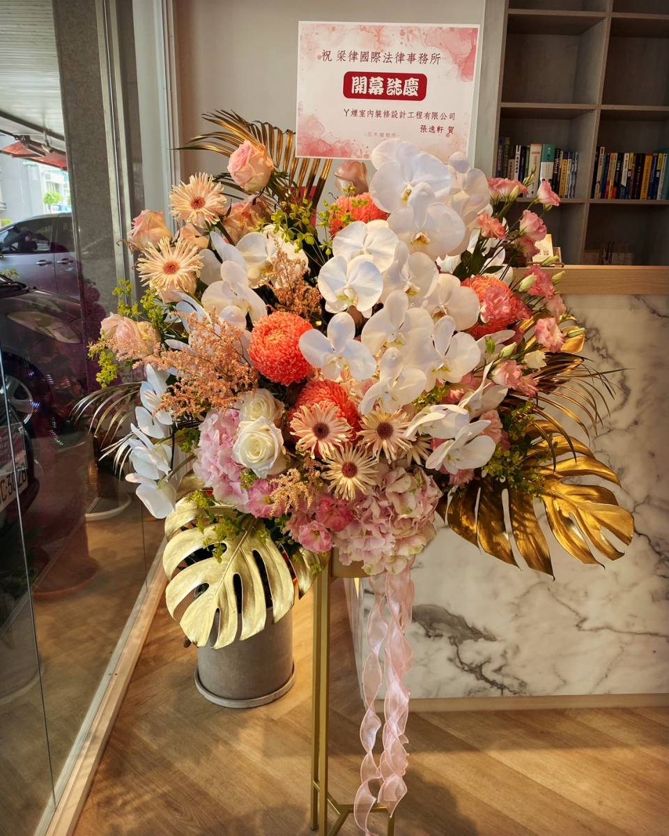 開幕高架花籃-實拍圖片