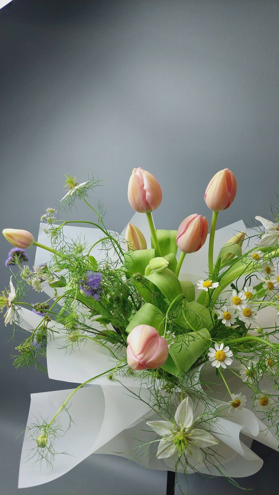 鬱金香花束-實拍圖片