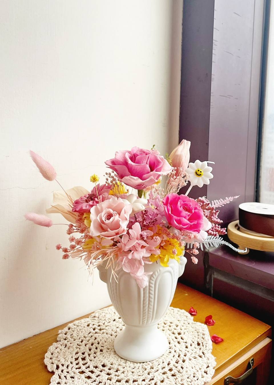 古典永生小花禮/開幕花禮/升遷花禮/祝賀花禮-實拍圖片