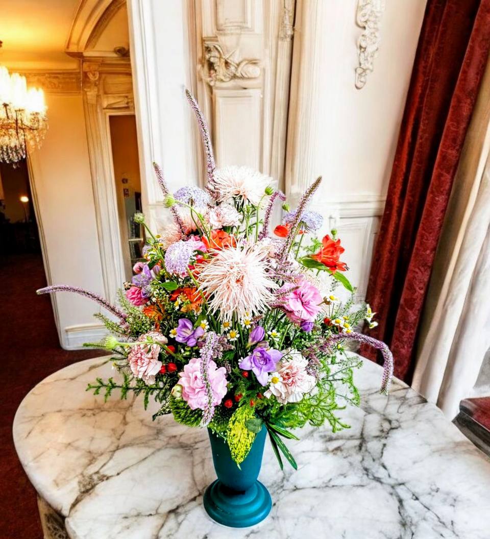 法式浪漫玄關桌花客製-實拍圖片