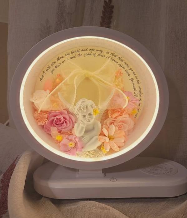 永生花音響充電檯燈-實拍圖片