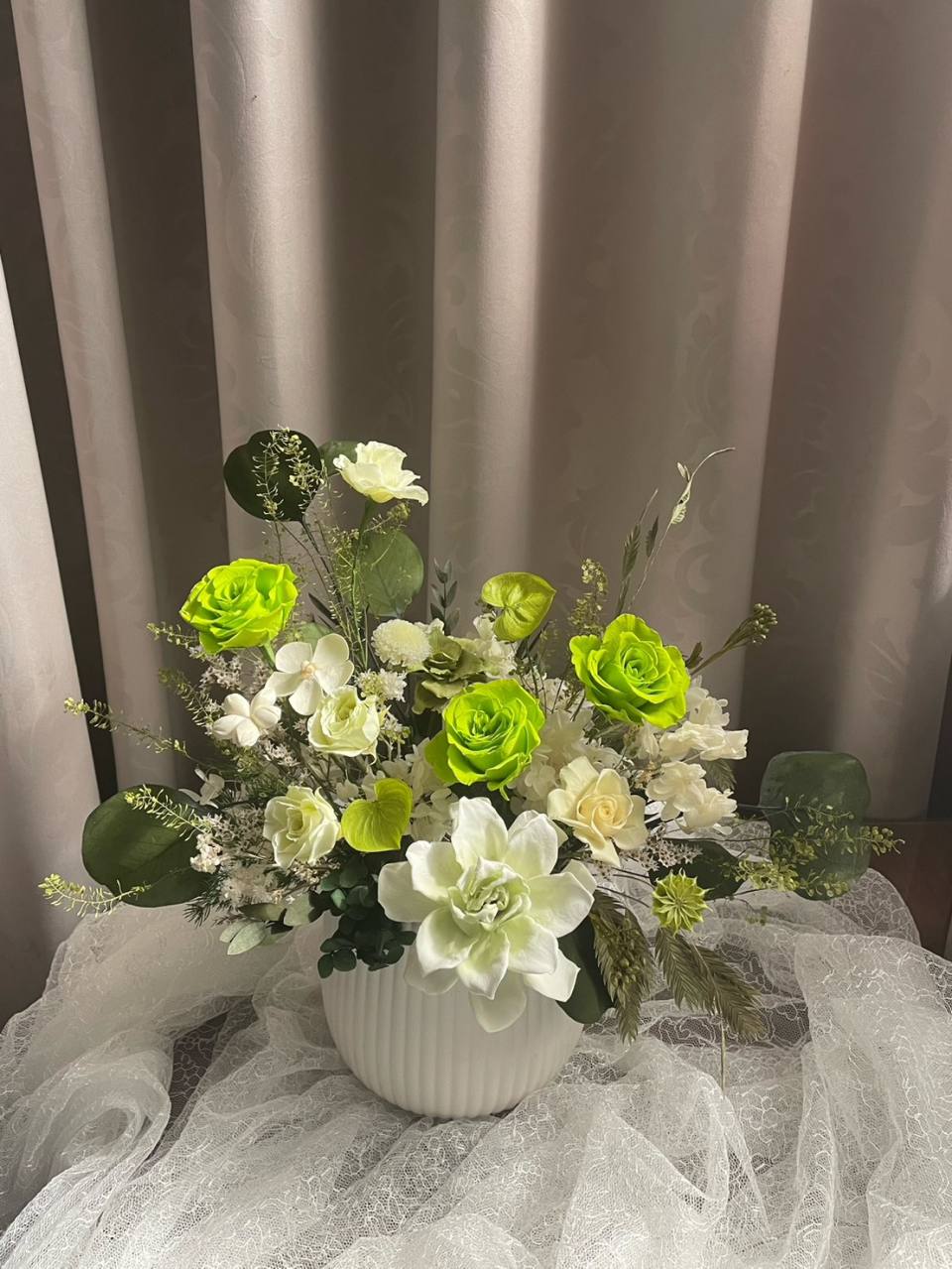 夏日清風永生花禮/開幕花禮/升遷花禮/祝賀花禮-實拍圖片