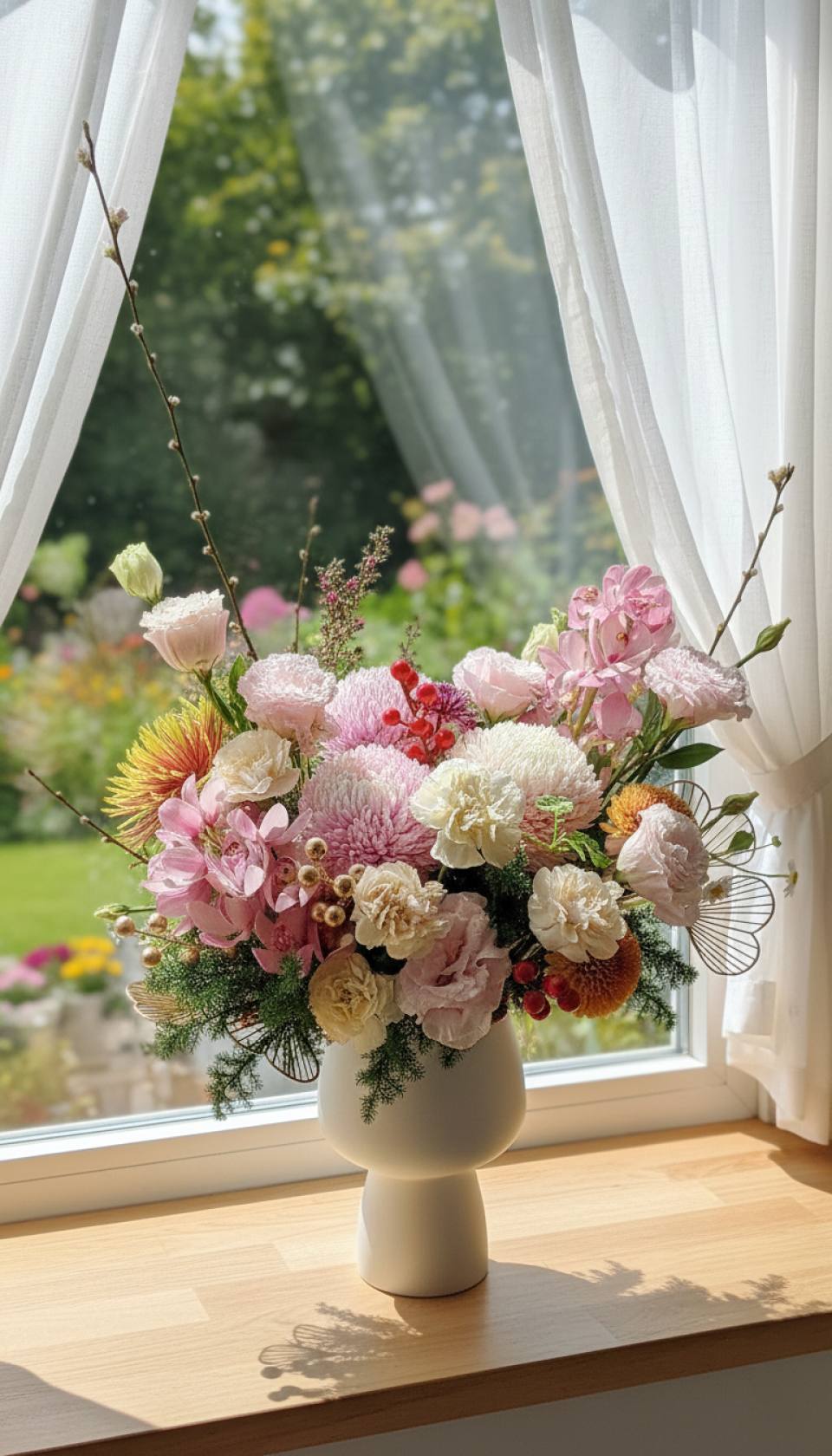 【粉櫻初綻】新年花禮-實拍圖片