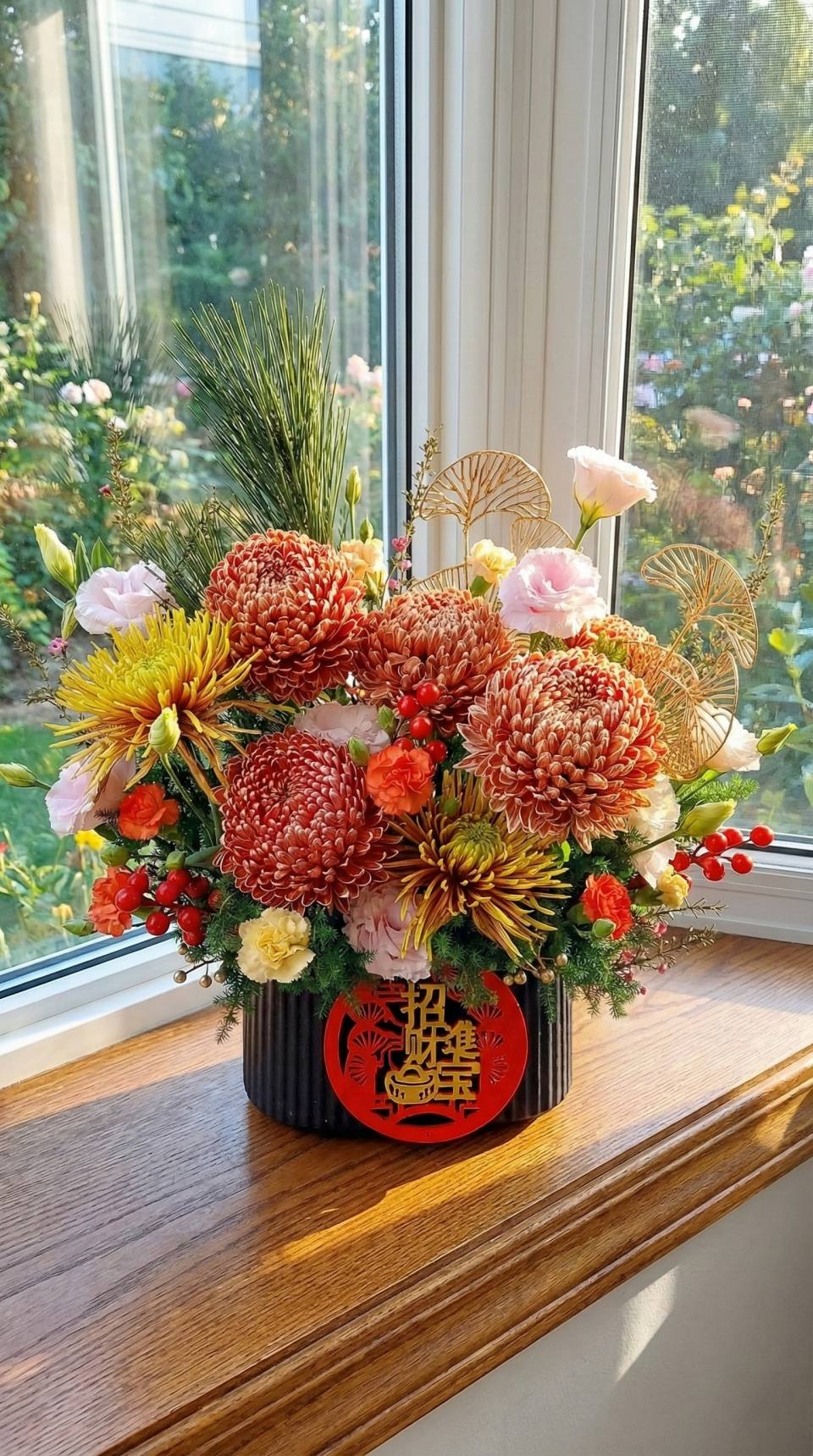 「暖陽映瑞」新年花禮-實拍圖片