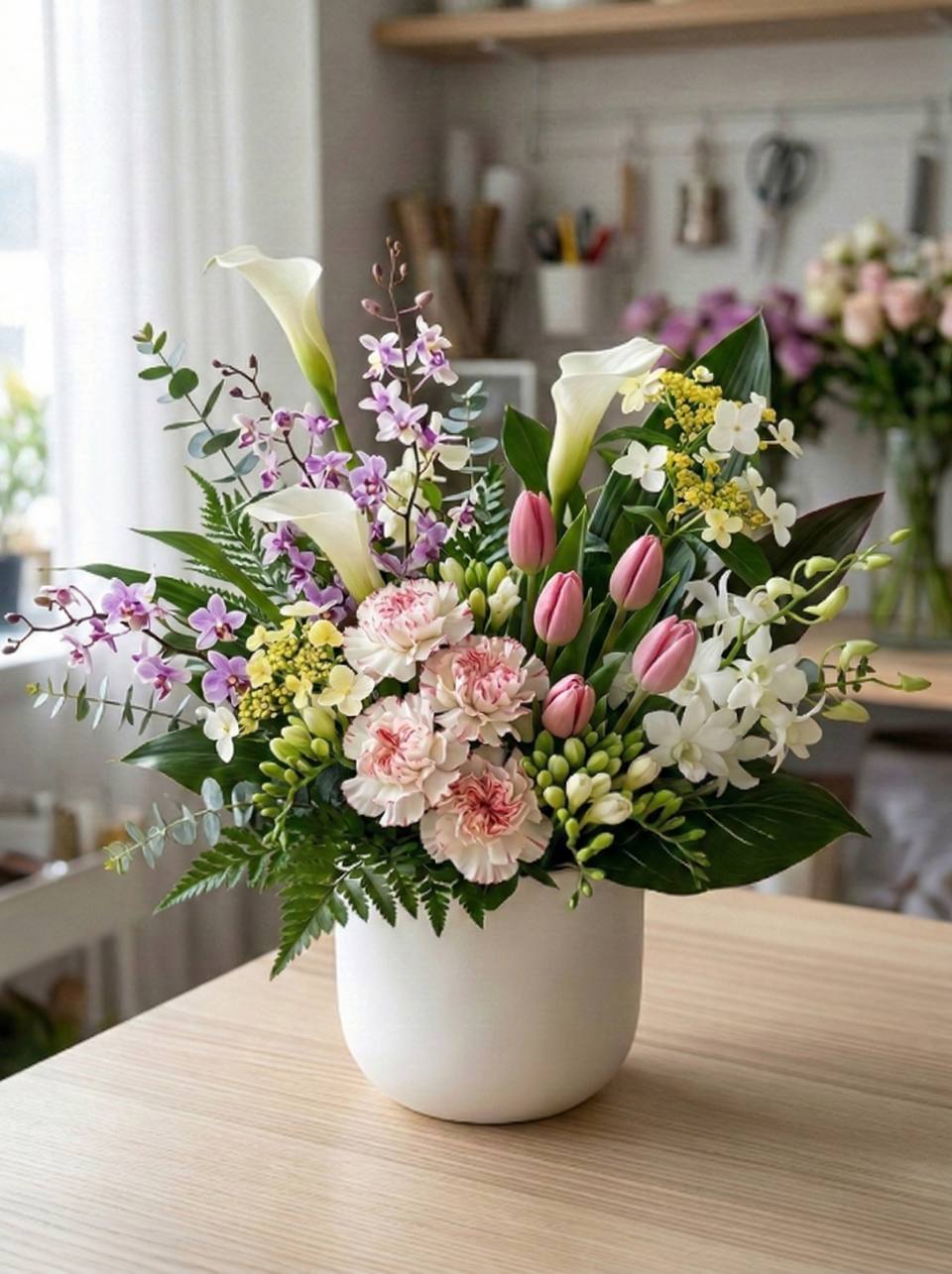 優雅春日繽紛花禮-實拍圖片