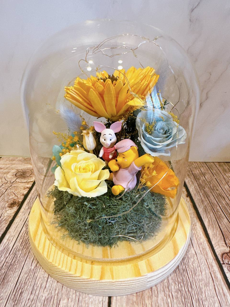 客製化公仔小夜燈 凱蒂貓/維尼送花/夏威夷凱蒂貓/庫洛米-實拍圖片