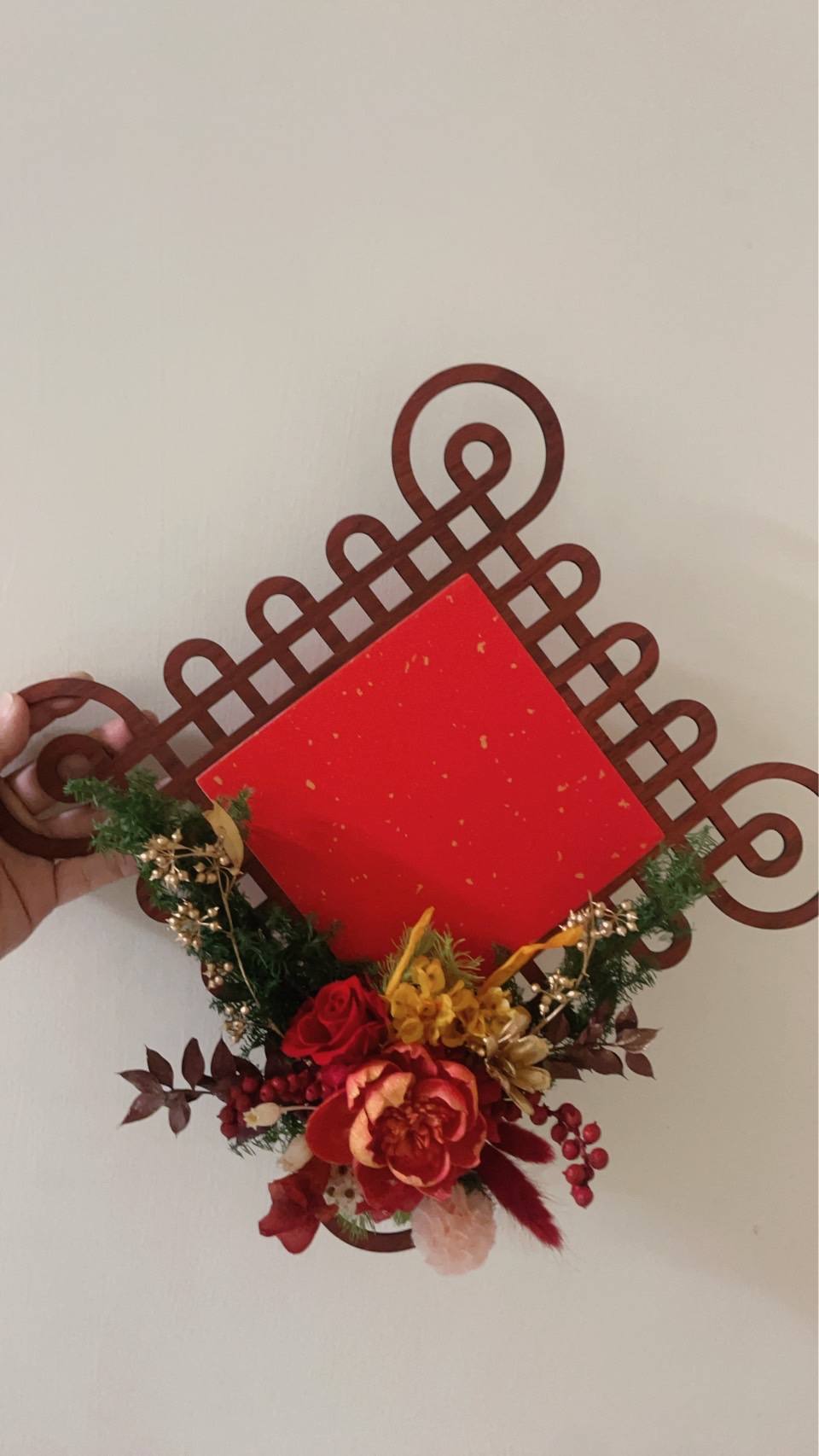 吉祥如意中國風花藝擺飾-實拍圖片