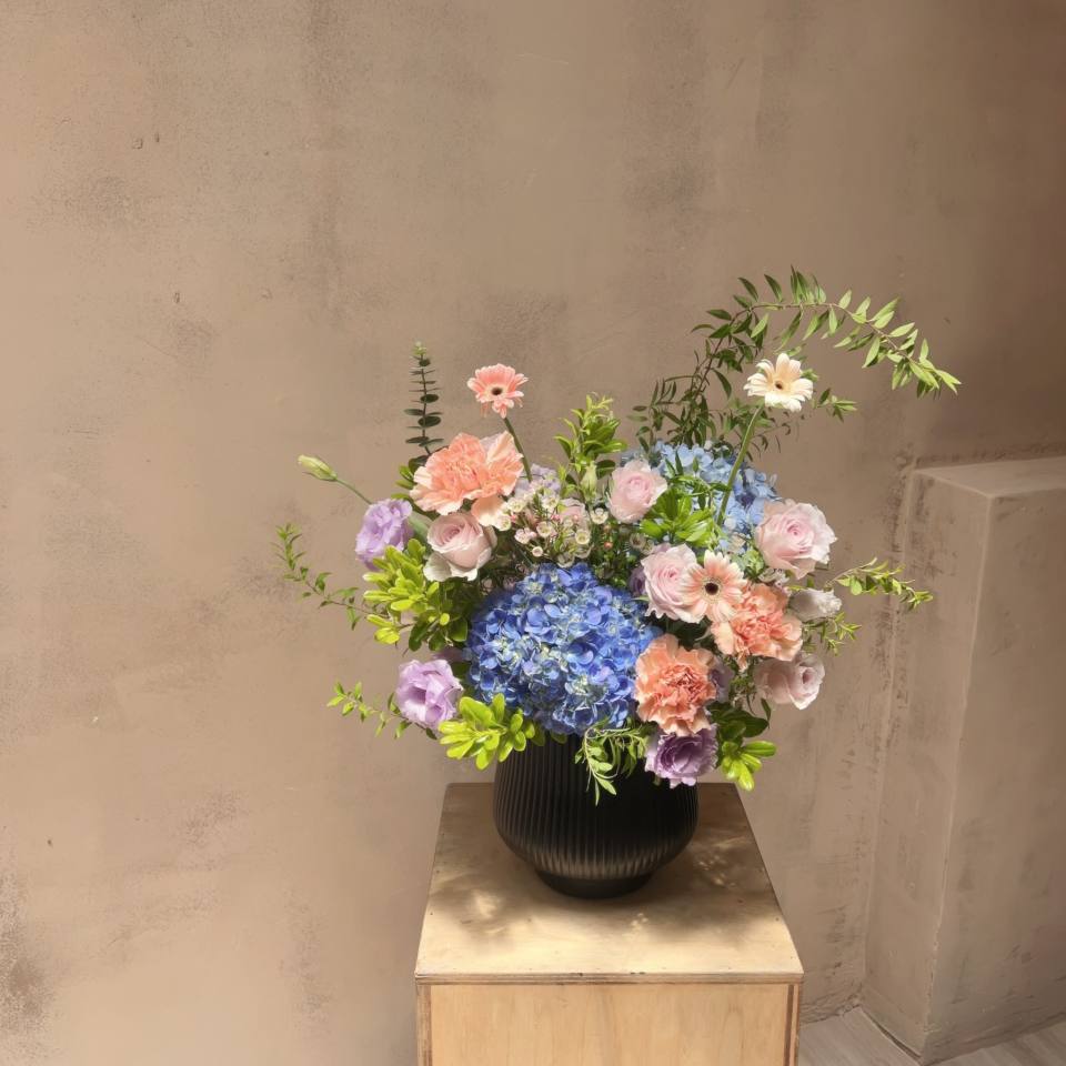 繡球盆花-實拍圖片