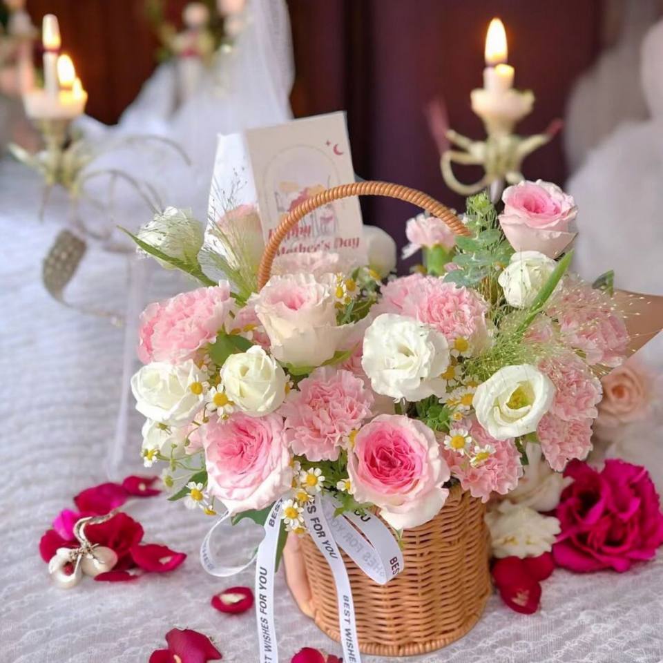 母親節花籃預購-實拍圖片