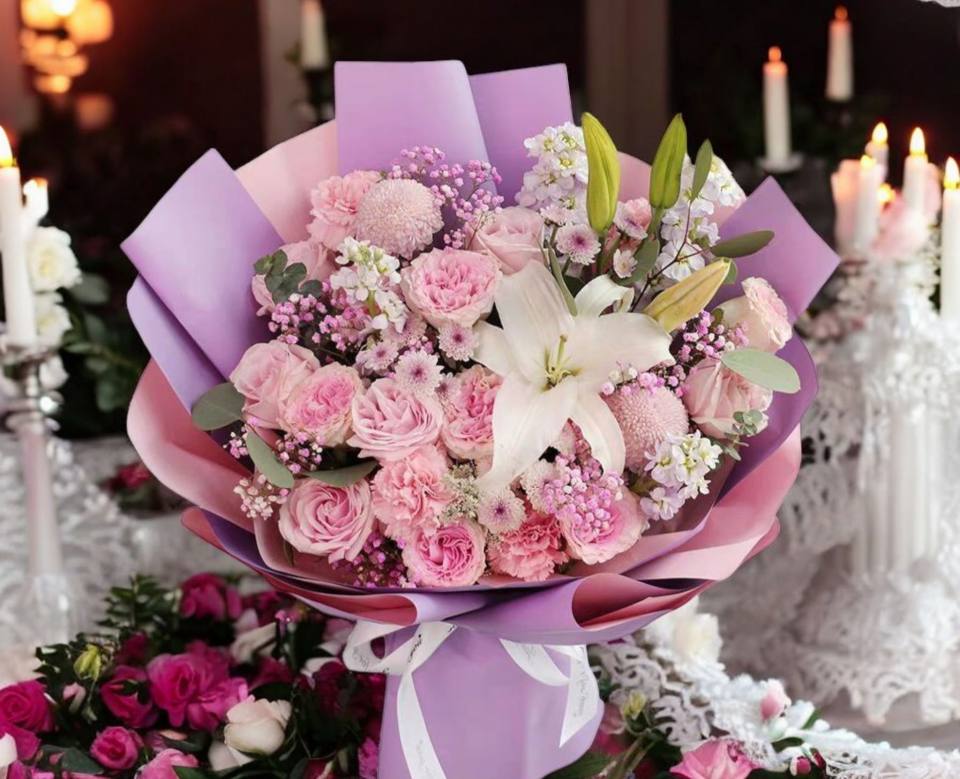 母親節豪華花束(香水百合) 預購-實拍圖片