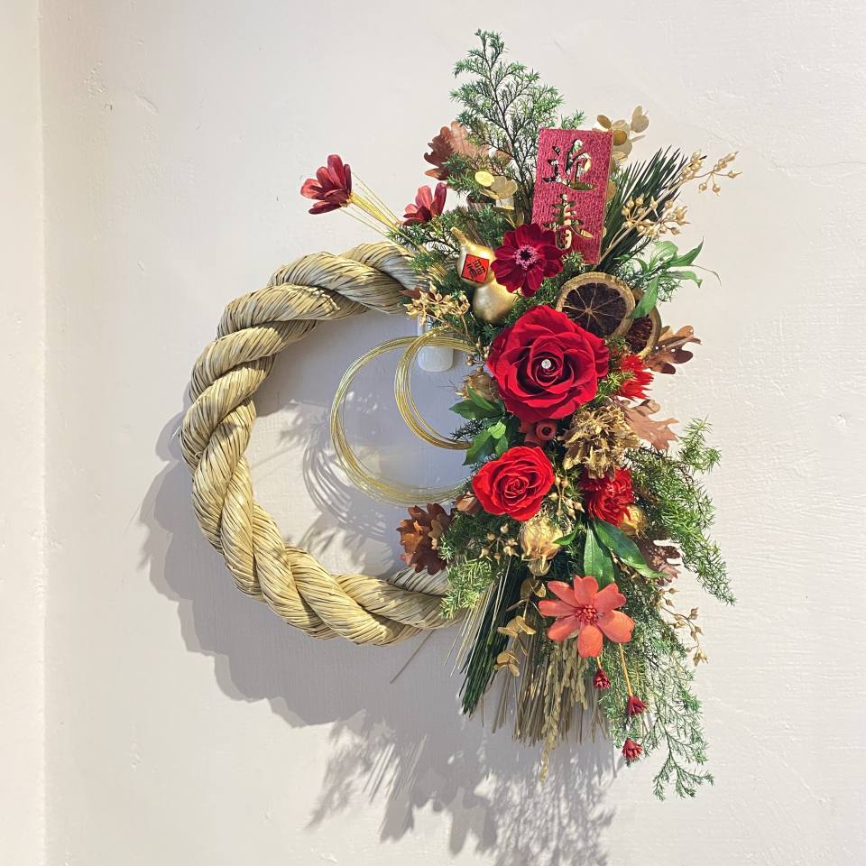 祈福注連繩-經典紅-實拍圖片