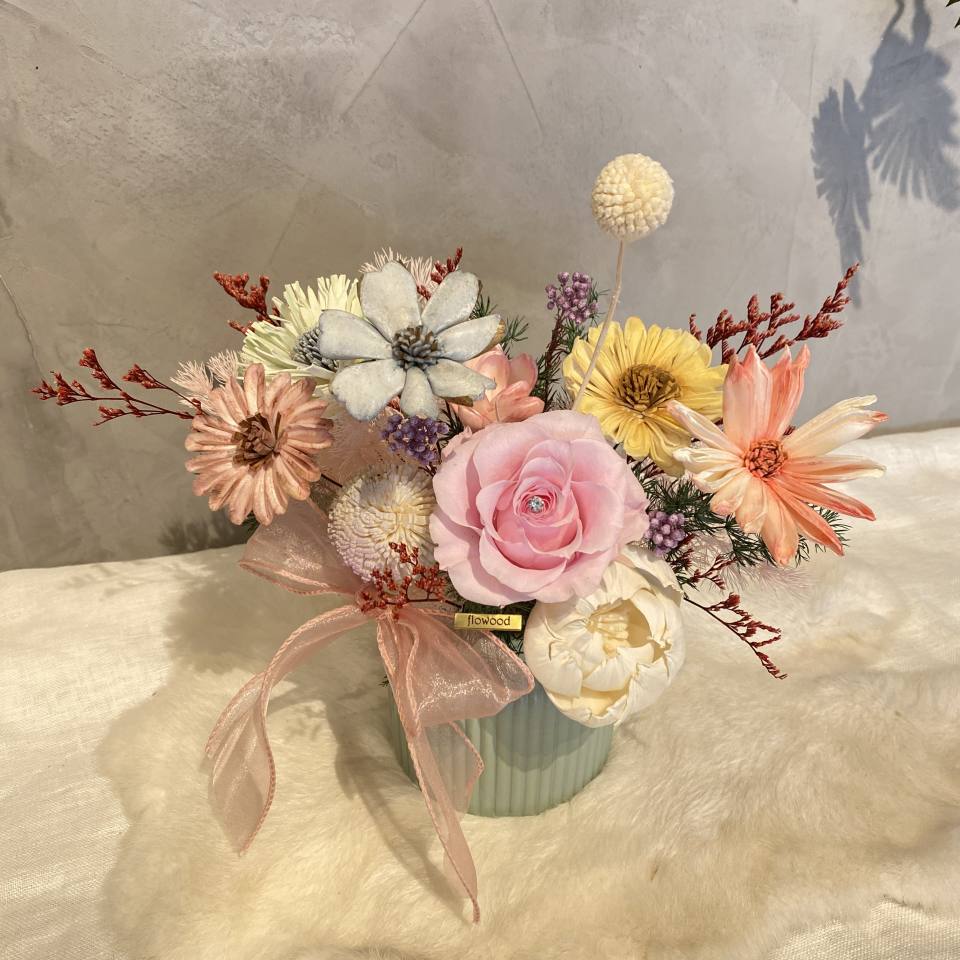 盆花-馬卡龍色系 可客製 限台中-實拍圖片