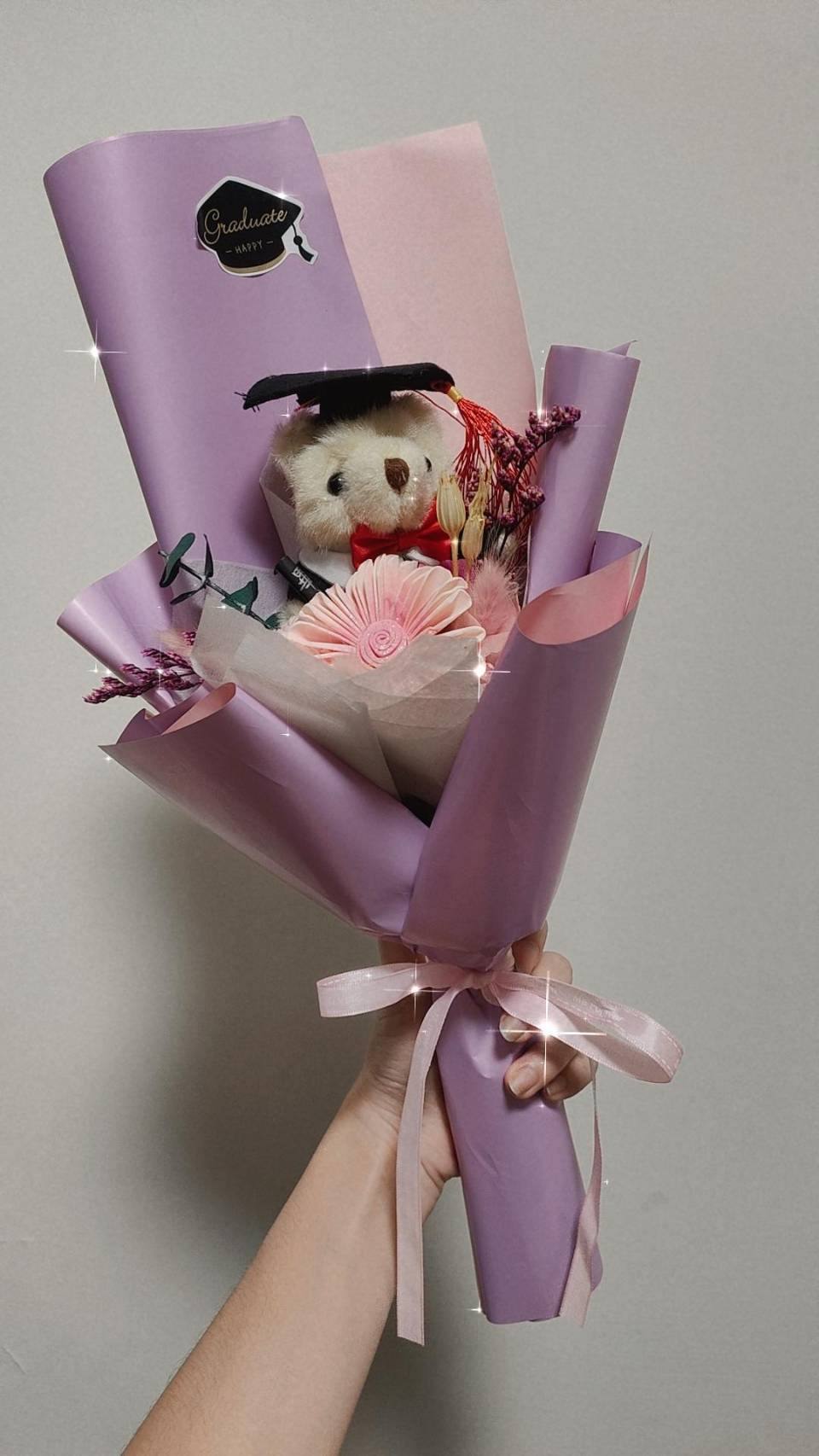 畢業花束-實拍圖片