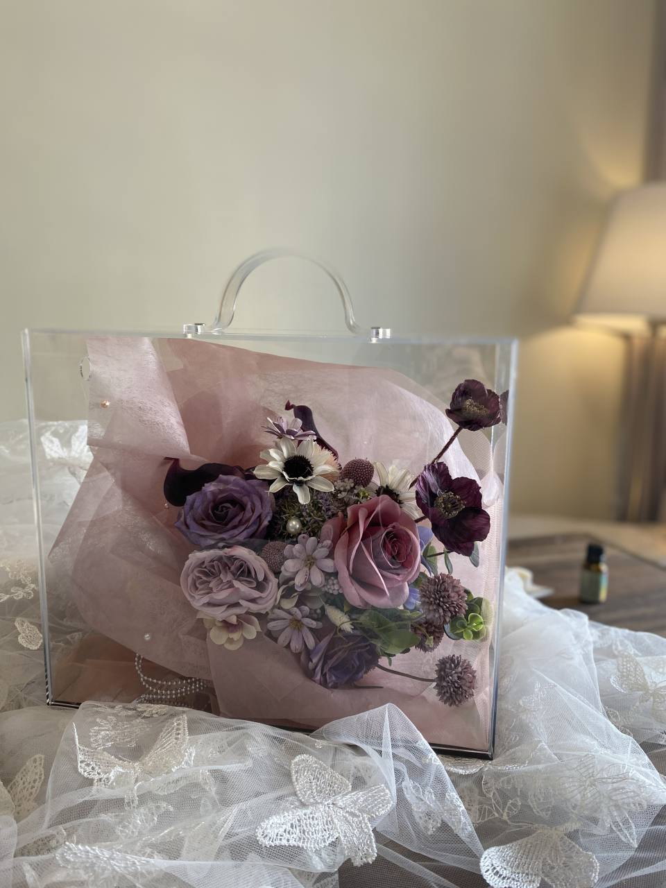 壓克力花禮盒（異材質創意包裝設計)-實拍圖片