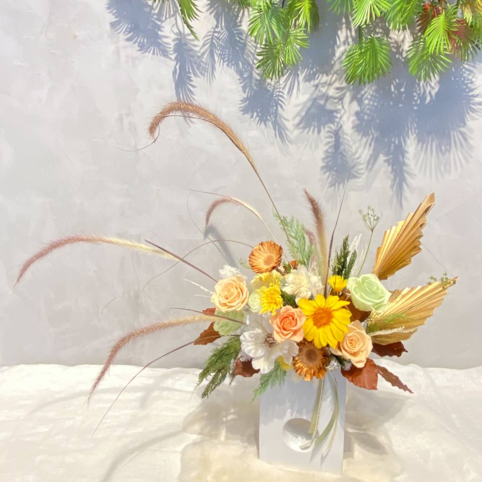 柔光花序 大理花永生花-實拍圖片