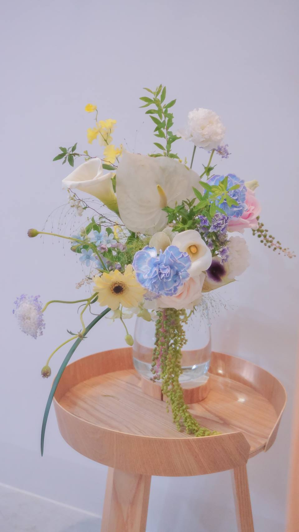 瀑布捧花-實拍圖片