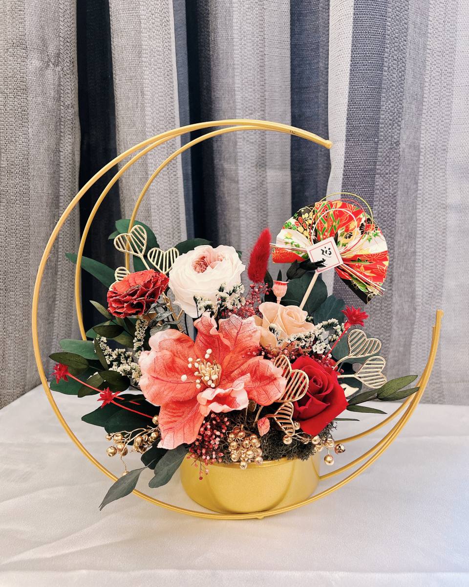 開春新年桌花-實拍圖片