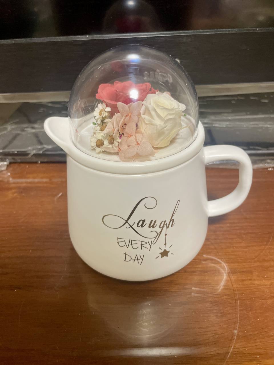 永生花咖啡杯-實拍圖片