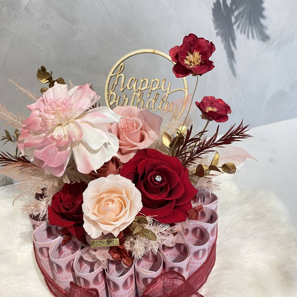 有錢花 錢蛋糕-實拍圖片