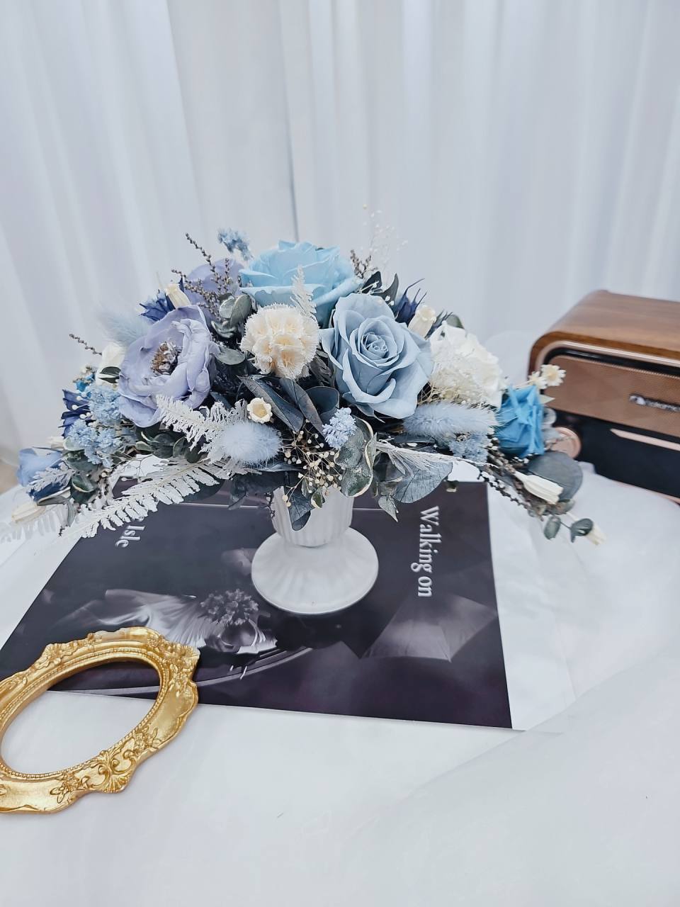 古典弓形盆花-花舞弓影-實拍圖片