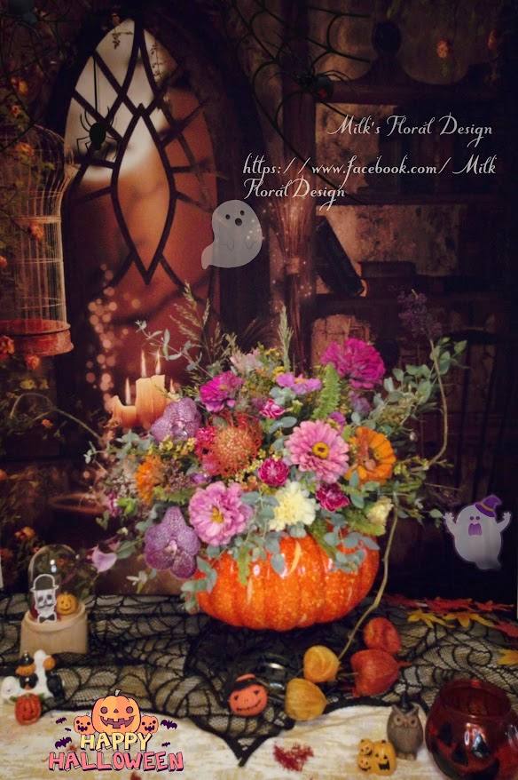 萬聖節花藝-實拍圖片