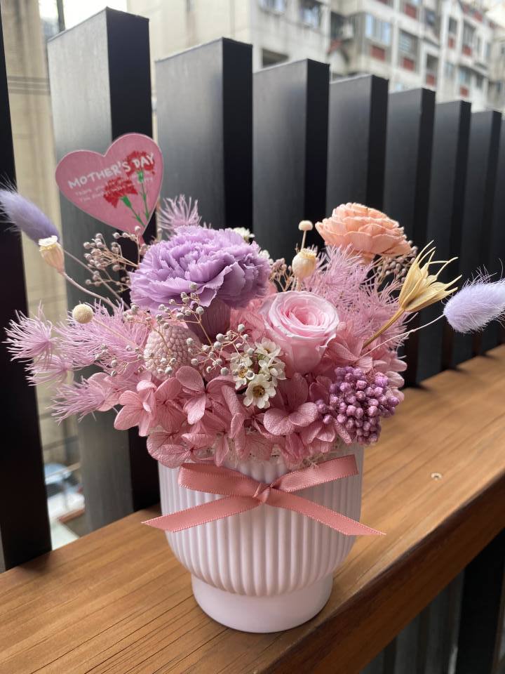 我愛媽咪法式擴香盆花-實拍圖片