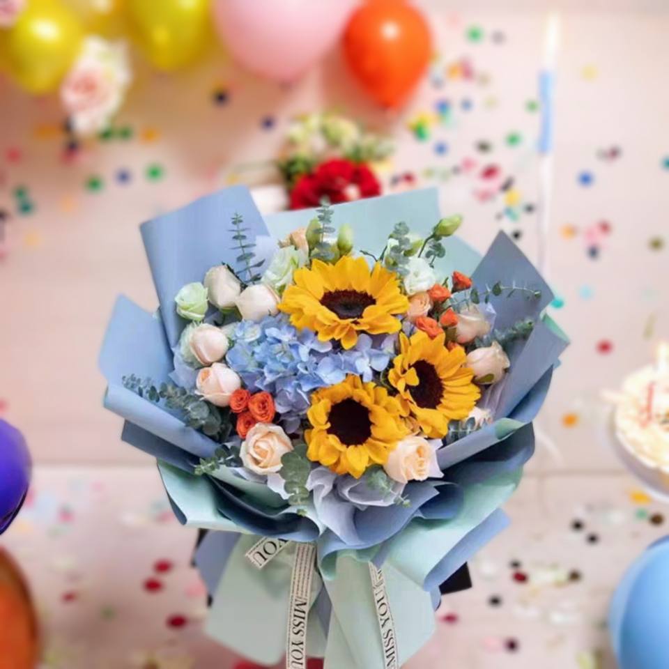 畢業花束預購_ 向日葵-實拍圖片