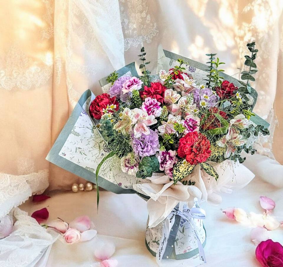 母親節花束預購_ 法式香頌-實拍圖片