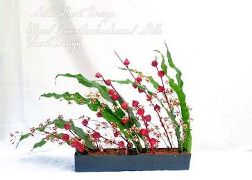 紅洛神傾斜花藝設計-實拍圖片