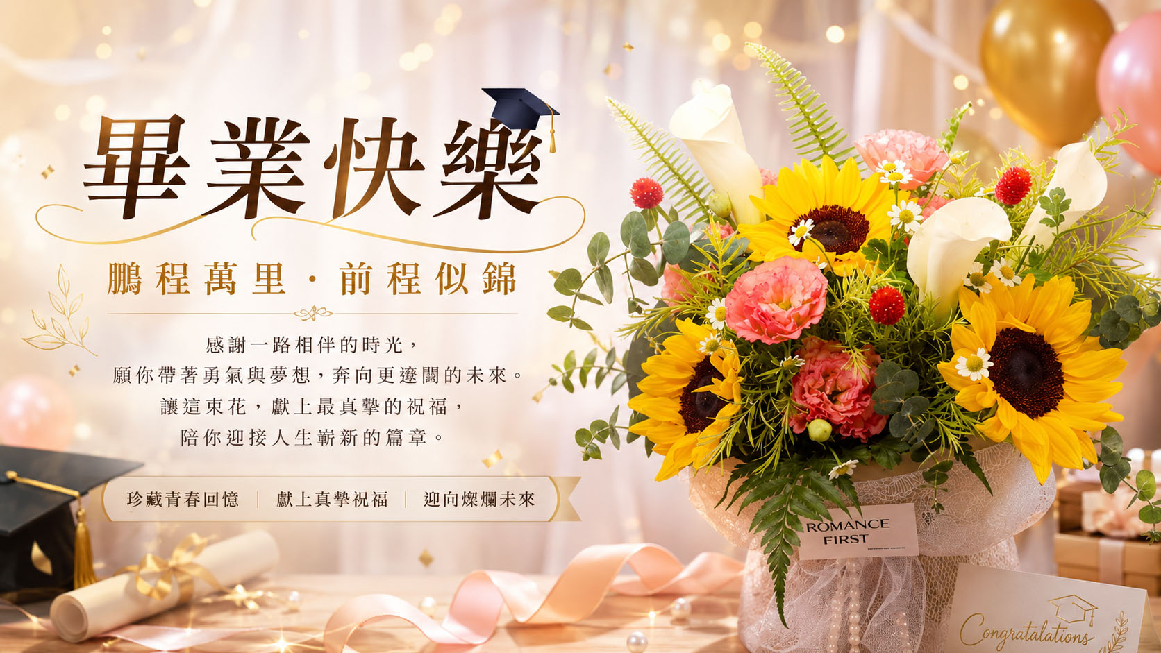 畢業季花禮 banner