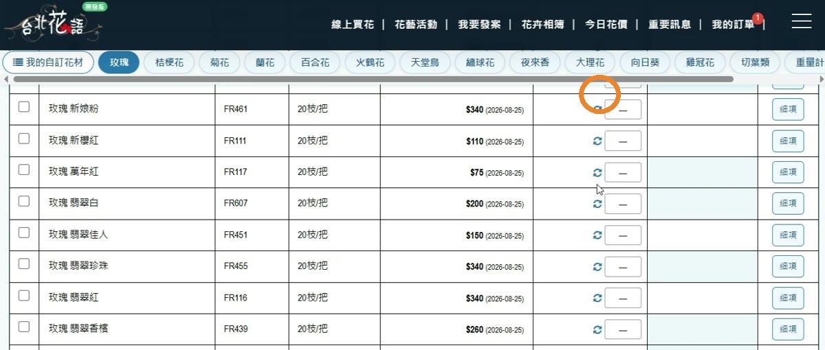 步驟 7:同步系統花價